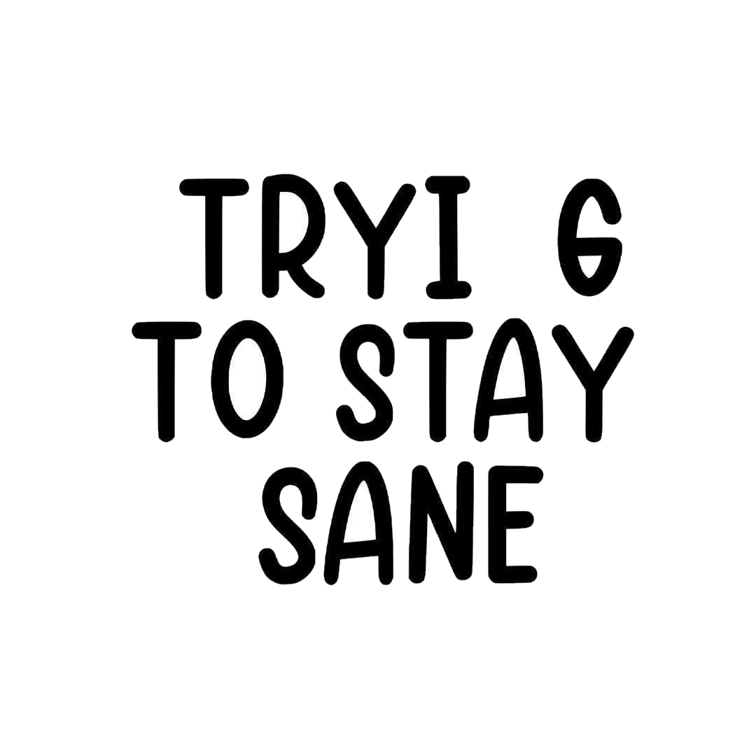 Trying to stay sane Sticker